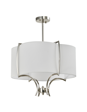 CosmoLight FARO pendant lamp P04046NI-WH nickel