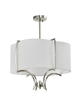 CosmoLight FARO pendant lamp P04046NI-WH nickel