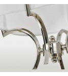 Pendant lamps with lampshade - CosmoLight FARO pendant lamp P01039NI-WH nickel - product 2