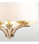 Hampton style pendant lamps - CosmoLight ATLANTA pendant lamp P05797AU-WH gold. - product 2