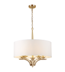 Hampton style pendant lamps - CosmoLight ATLANTA pendant lamp P05797AU-WH gold. - product 3
