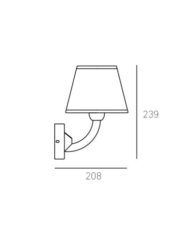 CosmoLight Wall lamp ATLANTA W01964AU-WH gold. - product 2