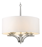 Hampton style pendant lamps - CosmoLight ATLANTA pendant lamp P05803NI-WH nickel - product 1