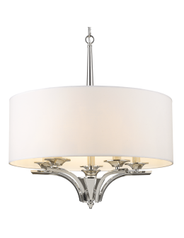 CosmoLight Lampa wisząca ATLANTA P05803NI-WH nikiel