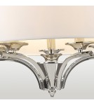 Hampton style pendant lamps - CosmoLight ATLANTA pendant lamp P05803NI-WH nickel - product 2