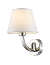 CosmoLight Wall lamp ATLANTA W01827NI-WH nickel