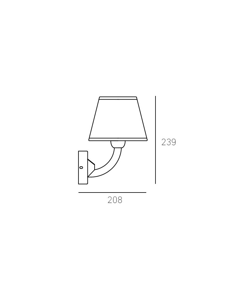 Wall lamps with lampshade - CosmoLight Wall lamp ATLANTA W01827NI-WH nickel - product kolory-swiatla.pl 3