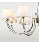 Modern chandeliers - CosmoLight ATLANTA pendant lamp P08810NI-WH nickel - product 3