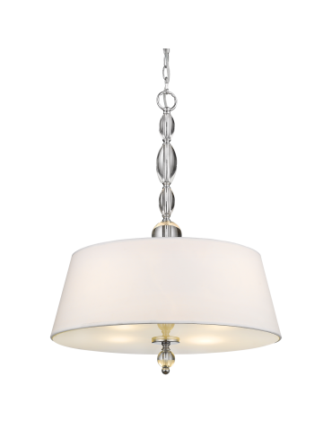 CosmoLight CANCUN pendant lamp P04981CH-WH chrome