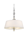CosmoLight CANCUN pendant lamp P04981CH-WH chrome