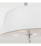 Modern chandeliers - CosmoLight CANCUN pendant lamp P04981CH-WH chrome - product 3
