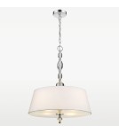 Modern chandeliers - CosmoLight CANCUN pendant lamp P04981CH-WH chrome - product 4