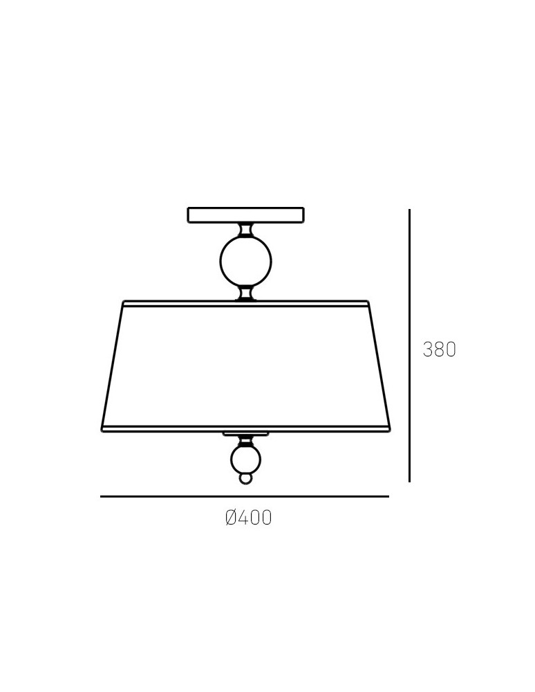 Hampton ceiling lamps - CosmoLight Plafond CANCUN C03957CH-WH chrome. - product kolory-swiatla.pl 2
