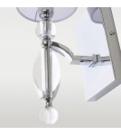 Wall lamps with lampshade - CosmoLight CANCUN wall lamp W01780CH-WH chrome - product 2