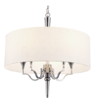 Hampton style pendant lamps - CosmoLight WASHINGTON pendant lamp P05922NI-WH nickel - product 1