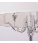 Hampton style pendant lamps - CosmoLight WASHINGTON pendant lamp P05922NI-WH nickel - product 3