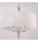 Hampton style pendant lamps - CosmoLight WASHINGTON pendant lamp P05922NI-WH nickel - product 5