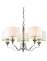 CosmoLight WASHINGTON pendant lamp P05915NI-WH nickel
