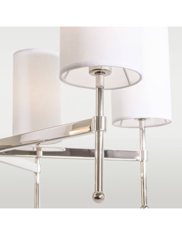 CosmoLight DENVER pendant lamp P06994NI-WH nickel - product 2