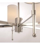 Modern chandeliers - CosmoLight DENVER pendant lamp P06994NI-WH nickel - product 3