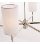 Modern chandeliers - CosmoLight DENVER pendant lamp P06994NI-WH nickel - product 4