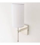 Wall lamps with lampshade - CosmoLight DENVER wall lamp W01987NI-WH nickel - product 2