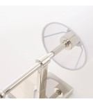 Wall lamps with lampshade - CosmoLight DENVER wall lamp W01987NI-WH nickel - product 3