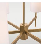 Modern chandeliers - CosmoLight DENVER pendant lamp P06970BR-WH gold - product 2