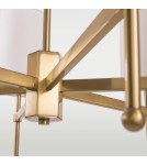 Modern chandeliers - CosmoLight DENVER pendant lamp P06970BR-WH gold - product 3