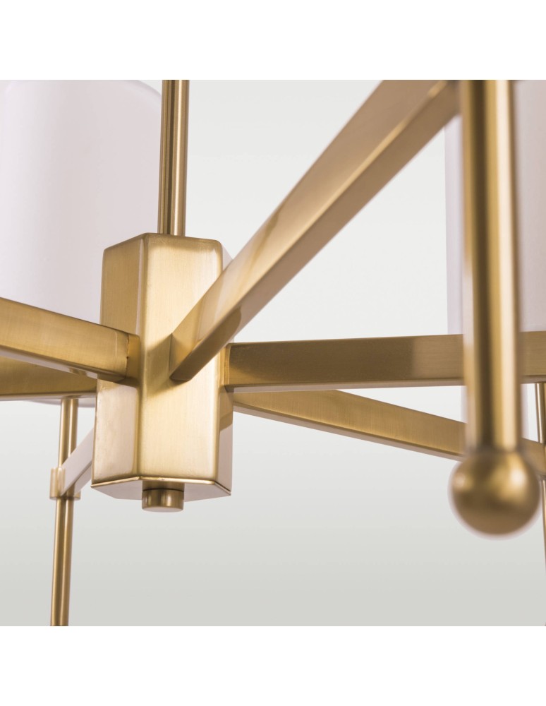 Modern chandeliers - CosmoLight DENVER pendant lamp P06970BR-WH gold - product kolory-swiatla.pl 3