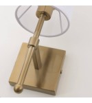 Wall lamps with lampshade - CosmoLight DENVER wall lamp W01963BR-WH gold. - product 4