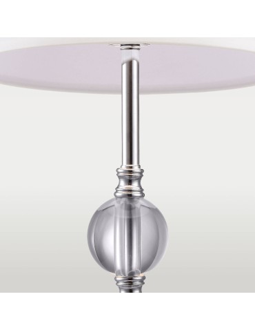 CosmoLight MONACO table lamp T01230CH-WH chrome - product 2