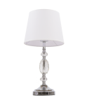 Table lamps with lampshade - CosmoLight MONACO table lamp T01885CH-WH chrome - product 1