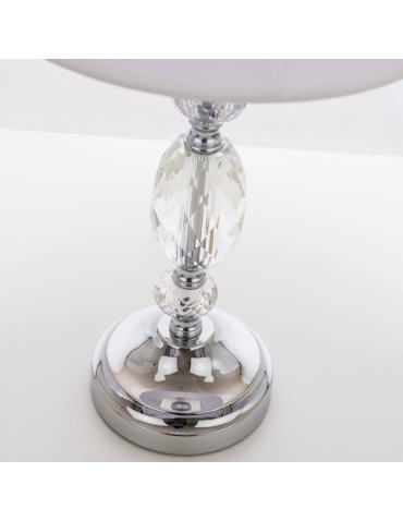 CosmoLight MONACO table lamp T01885CH-WH chrome - product 2