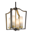 Hampton style pendant lamps - CosmoLight DUBLIN P04148BZ Gold Bronze Pendant Lamp  - product 1