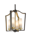 CosmoLight DUBLIN P04148BZ Gold Bronze Pendant Lamp 