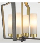 Hampton style pendant lamps - CosmoLight DUBLIN P04148BZ Gold Bronze Pendant Lamp  - product 3