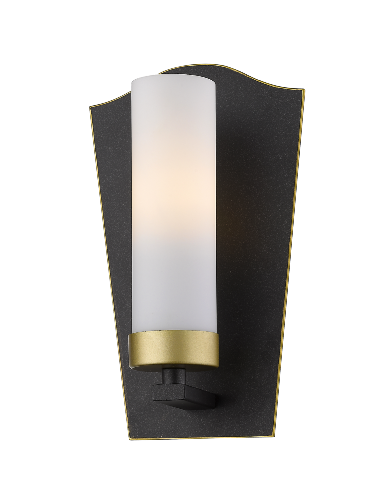 Hampton style wall lamps - CosmoLight DUBLIN wall lamp W01162BZ Black Gold  - product kolory-swiatla.pl 1