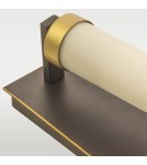 Hampton style wall lamps - CosmoLight DUBLIN wall lamp W01162BZ Black Gold  - product 2