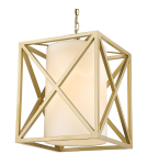 Pendant lamps - CosmoLight NEW YORK pendant lamp P01403AU-WH gold. - product 1