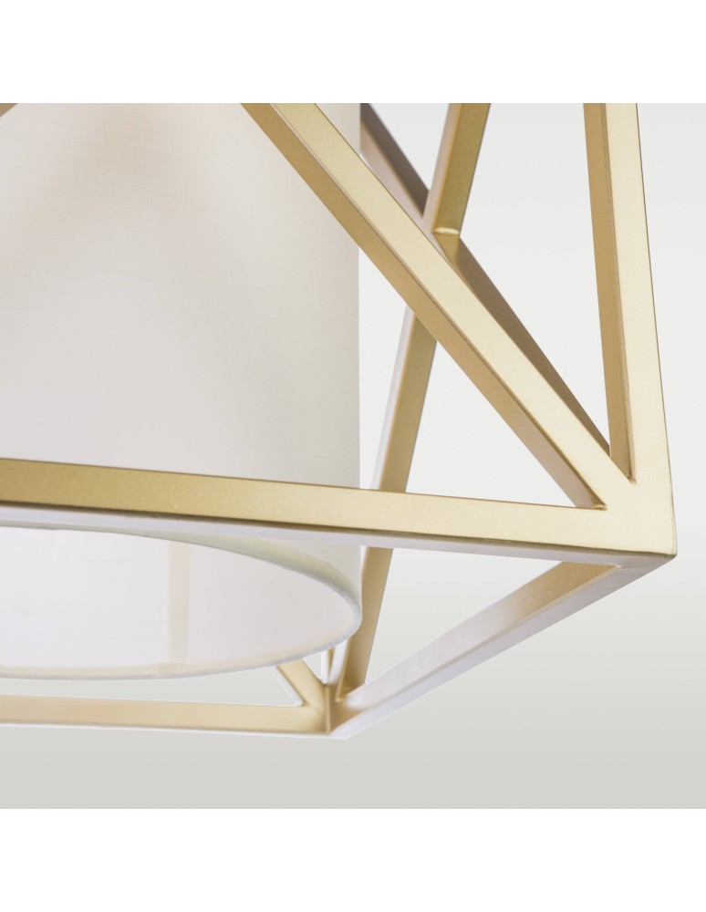Pendant lamps - CosmoLight NEW YORK pendant lamp P01403AU-WH gold. - product kolory-swiatla.pl 5
