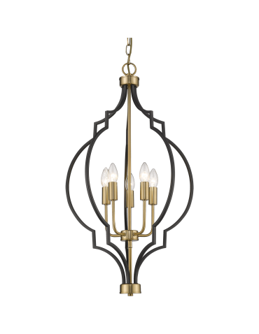 CosmoLight NASHVILLE pendant lamp P05186BK Black Gold