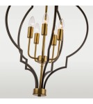 Hampton style pendant lamps - CosmoLight NASHVILLE pendant lamp P05186BK Black Gold - product 4