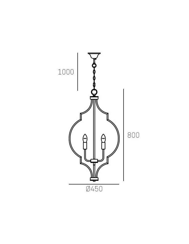 Hampton style pendant lamps - CosmoLight NASHVILLE pendant lamp P05186BK Black Gold - product kolory-swiatla.pl 6