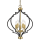 CosmoLight Lampa wisząca NASHVILLE P05179BK Czarny złoty