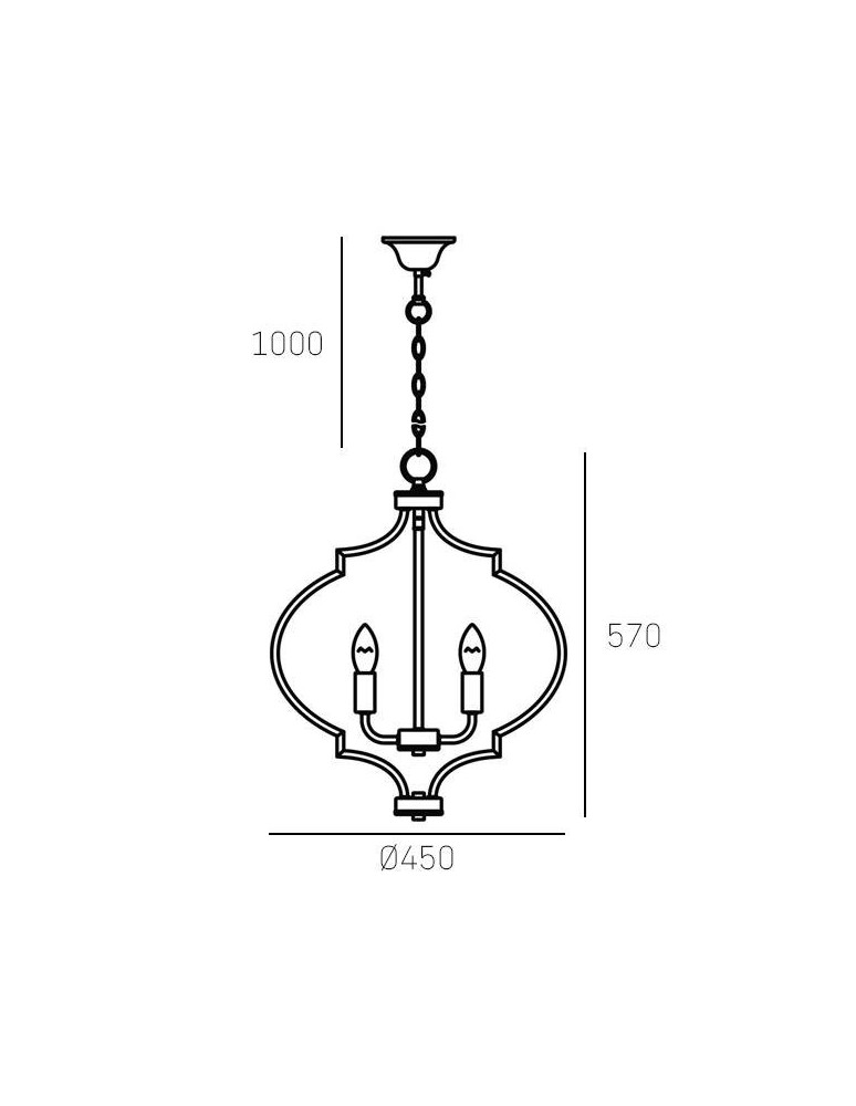 Hampton style pendant lamps - CosmoLight NASHVILLE pendant lamp P05179BK Black Gold - product kolory-swiatla.pl 5