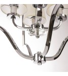 Hampton style pendant lamps - CosmoLight NEW YORK pendant lamp P04380CH-WH chrome - product 4