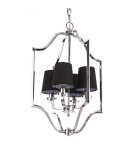 Hampton style pendant lamps - CosmoLight NEW YORK pendant lamp P04380CH-BK chrome - product 1
