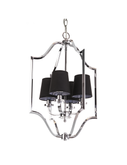 CosmoLight Lampa wisząca NEW YORK P04380CH-BK chrom