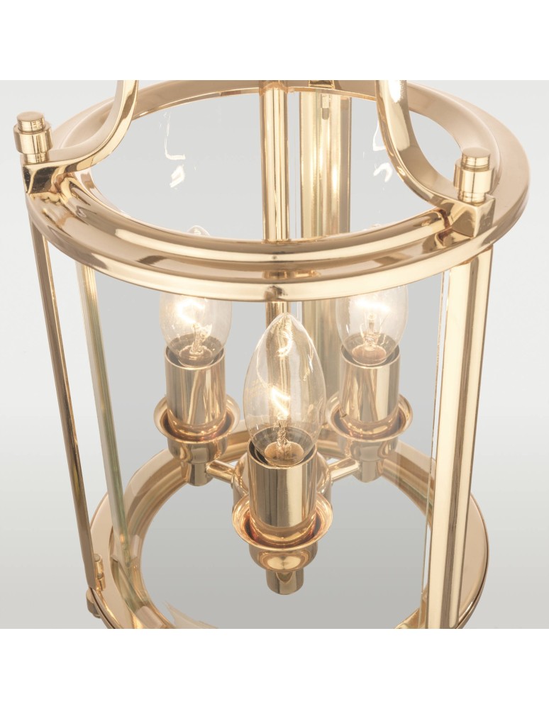 Hampton style pendant lamps - CosmoLight NEW YORK pendant lamp P03875AU Gold.  - product kolory-swiatla.pl 2